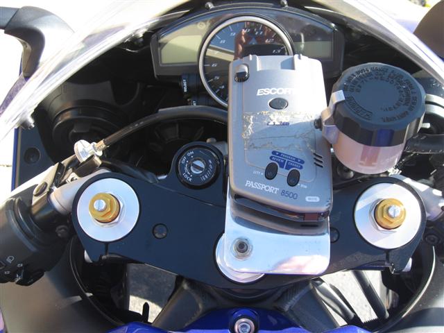 Radar Detector on Motorcycle